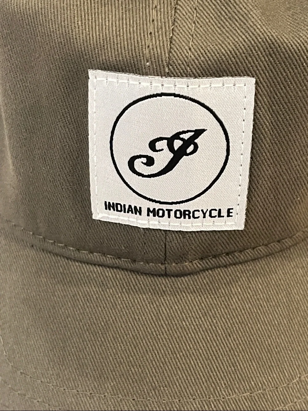 Indian Motorcycle Olive Baseball Cap NWT